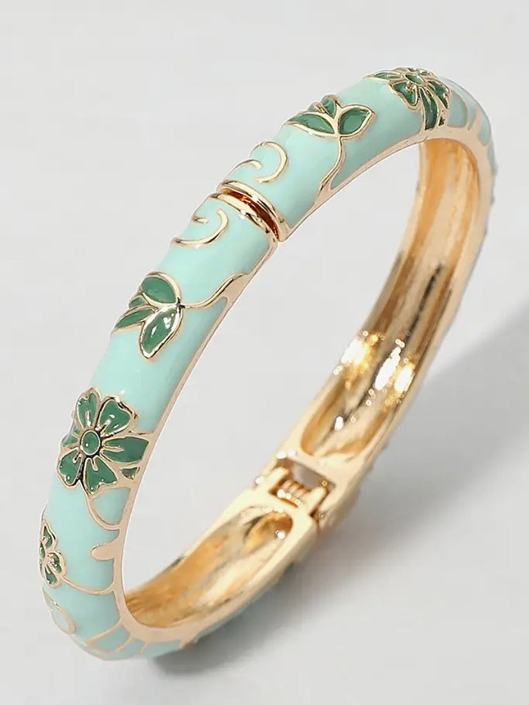 Floral Hinge Bracelets - Multi