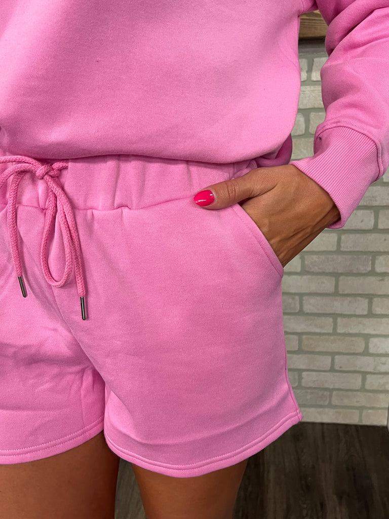 Penelope Crew And Shorts Set - Pink