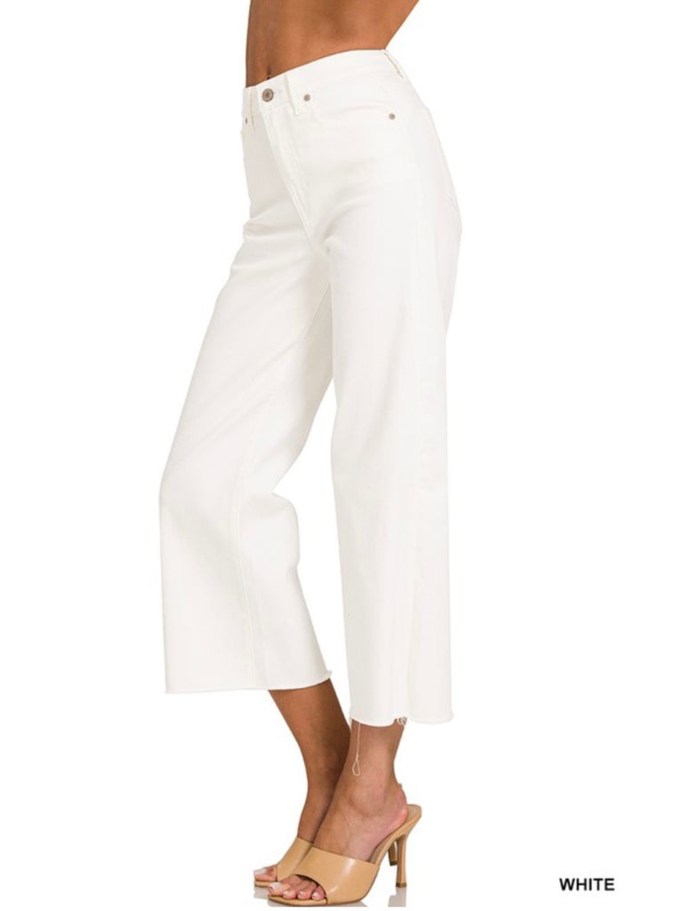 Hattie High-Rise Wide-Leg Crops