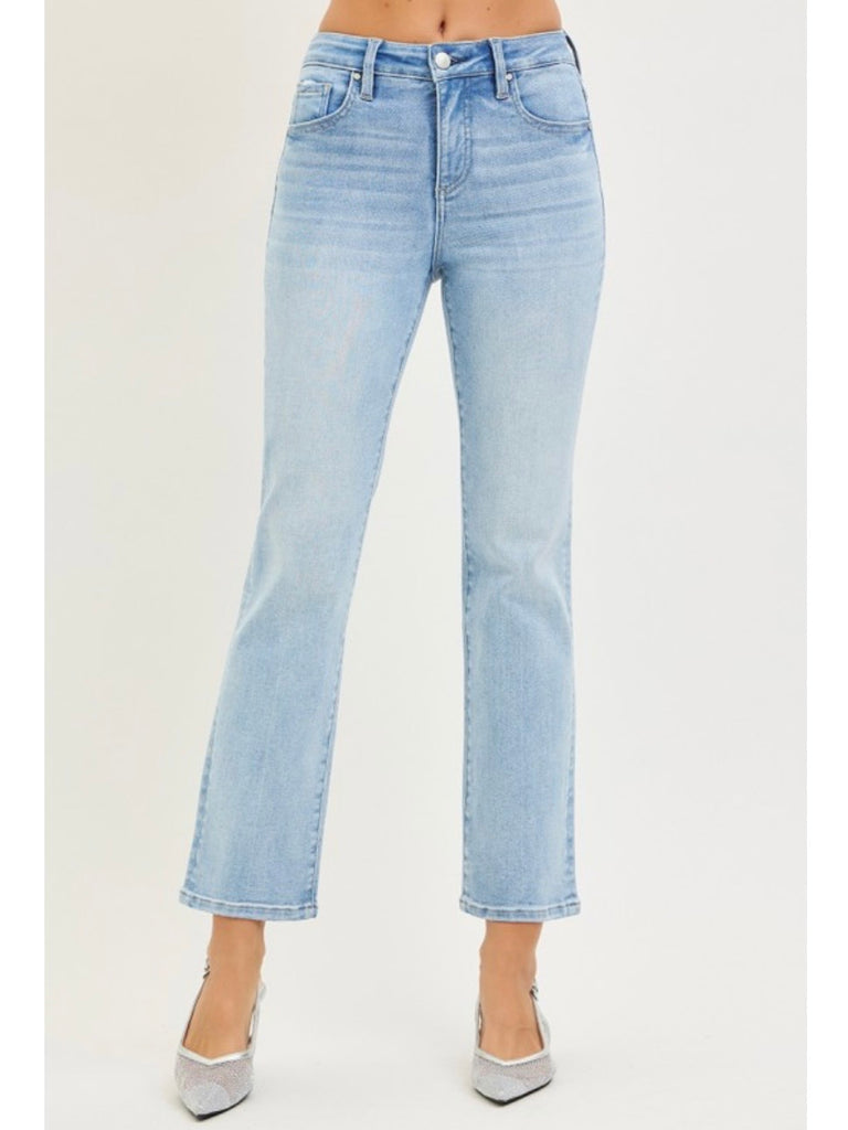 Jackie High-Rise Crop Straight Denim