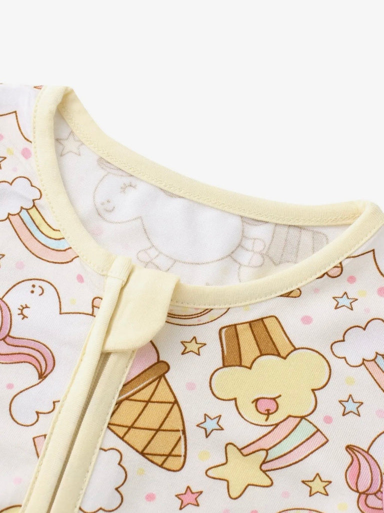 Reese Bamboo Zippy Romper - Sweet Treats