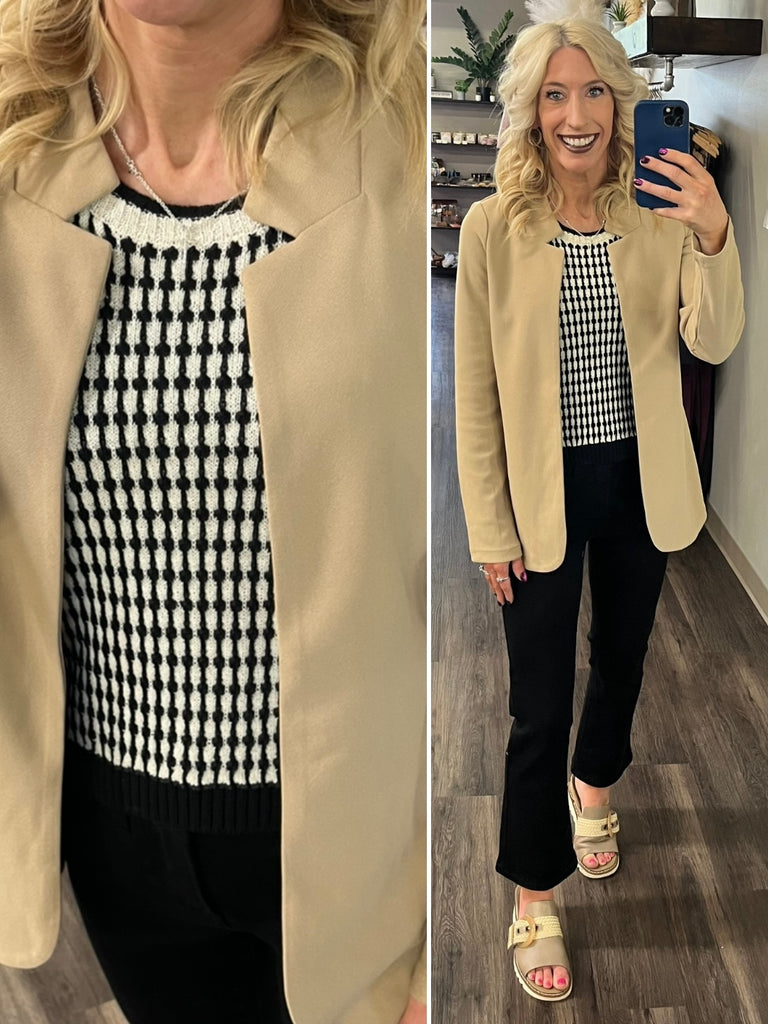 Annika Sweater Tank - Black