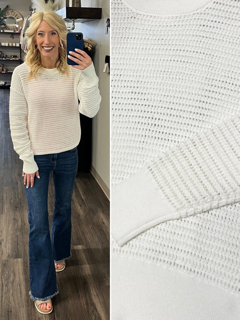 Angie Ivory Knit Sweater