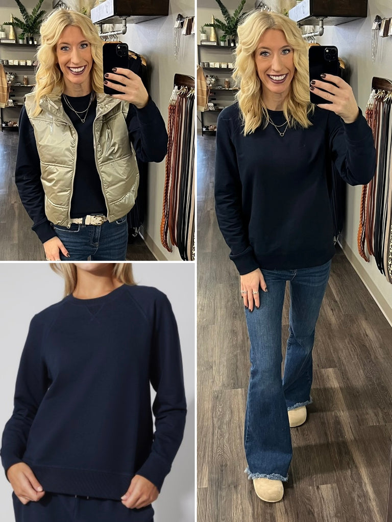 Bri Favorite Crewnecks - Navy