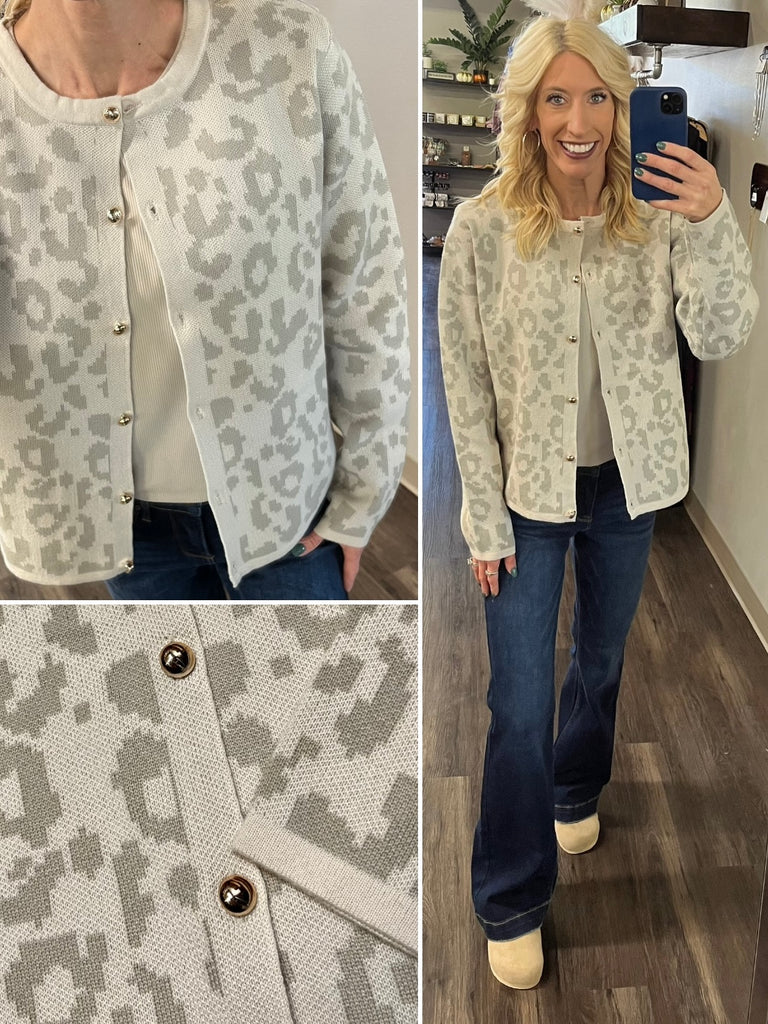 Cecelia Leopard Cardigan