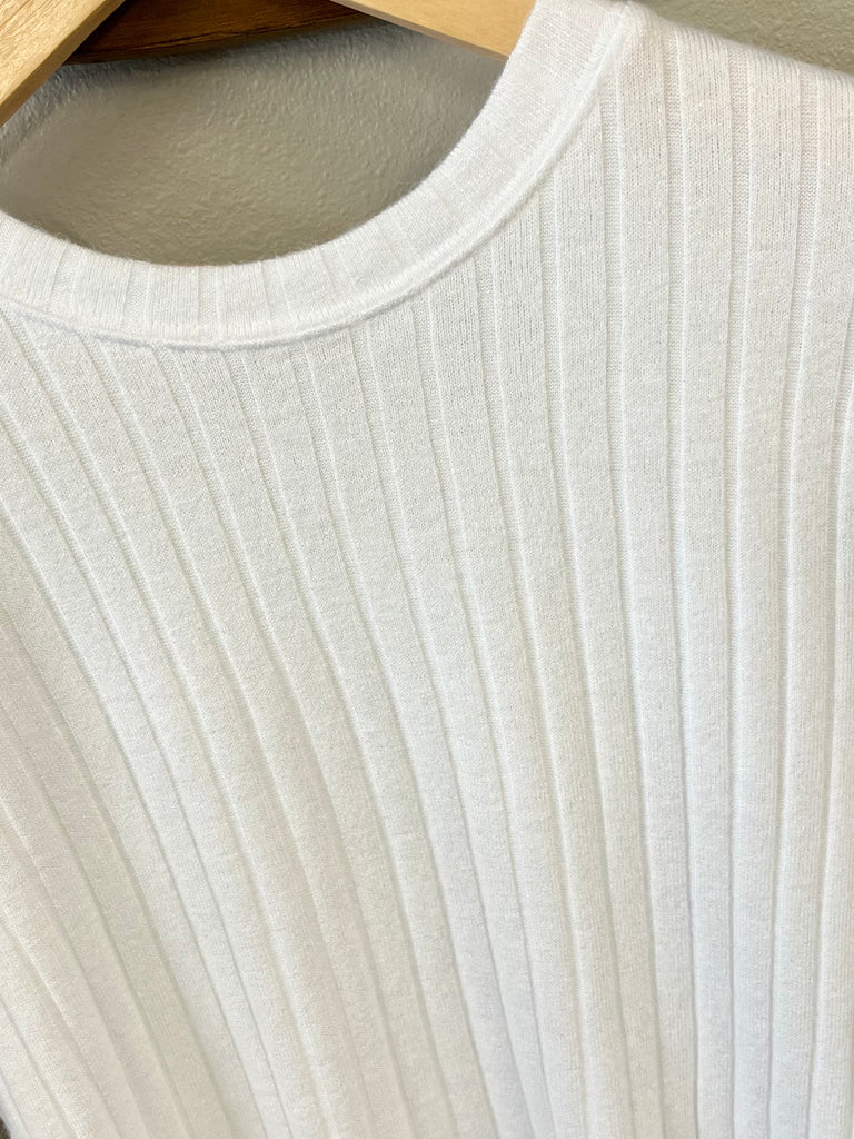 Sadie Ribbed Long Sleeve - White