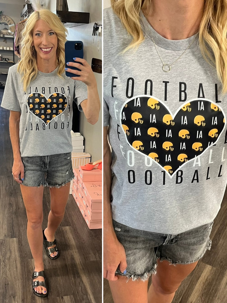 IOWA Football Heart Tee