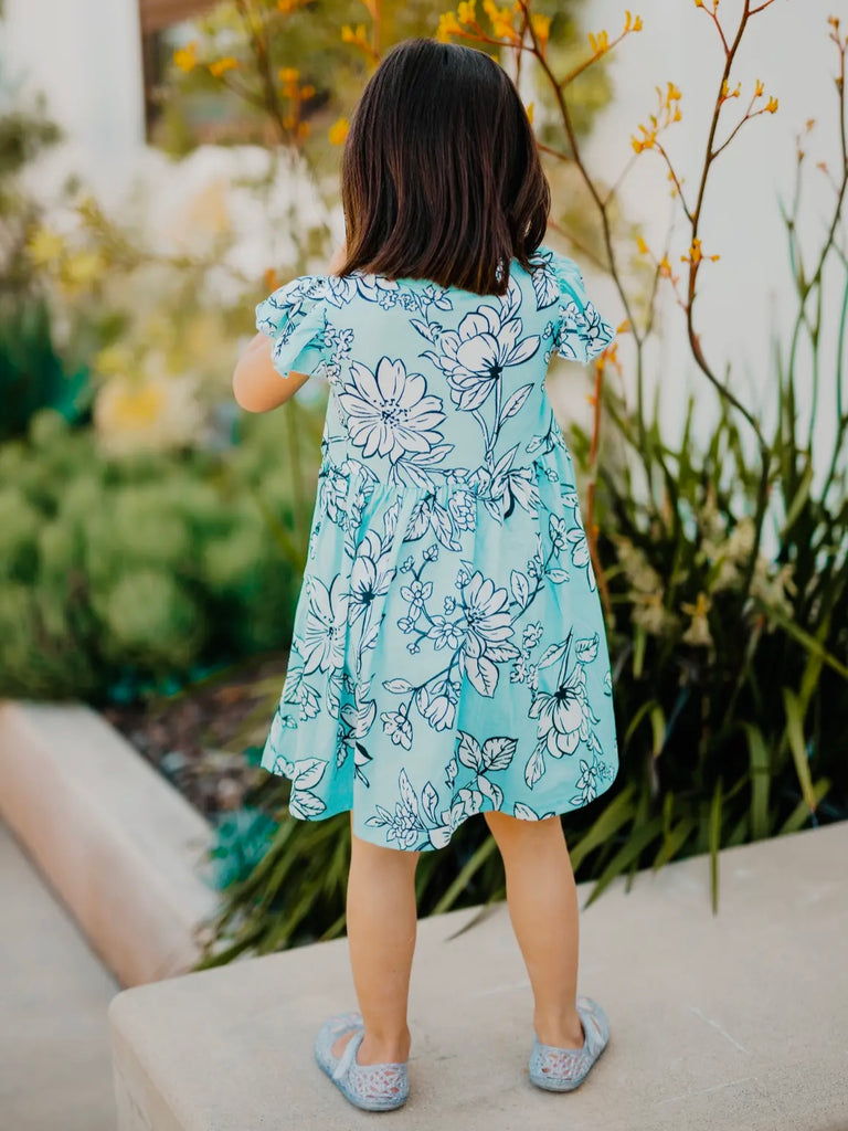 Kenna Ruffle Sleeve Dress - KIDS