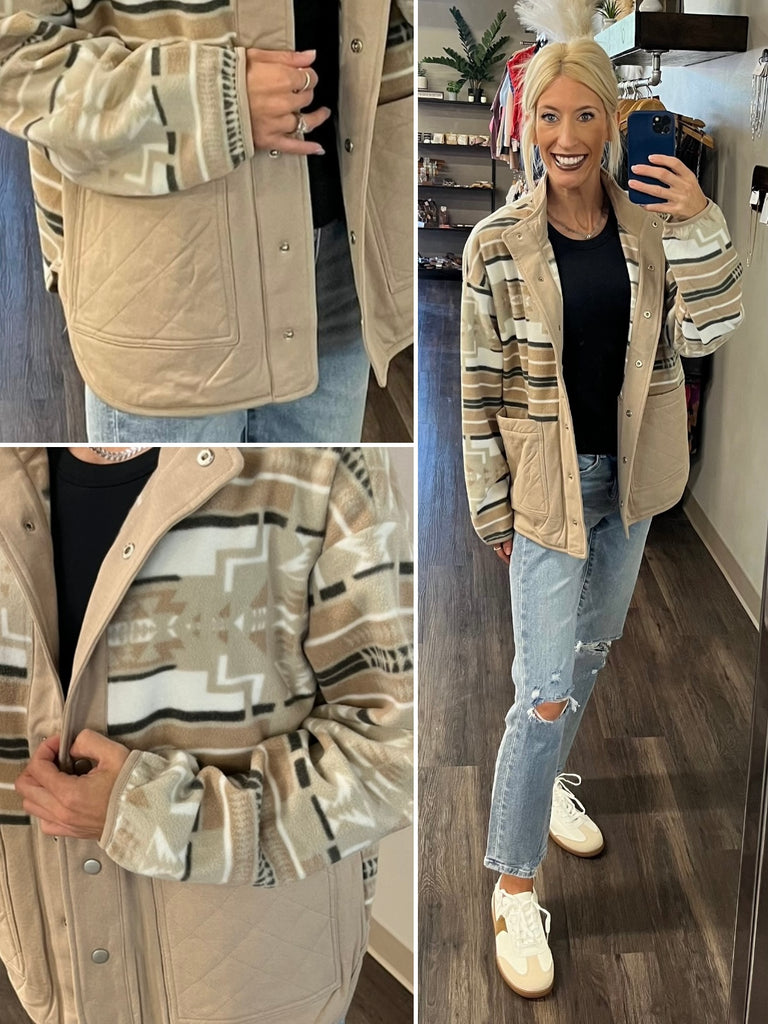 Audi Aztec Jacket - Tan