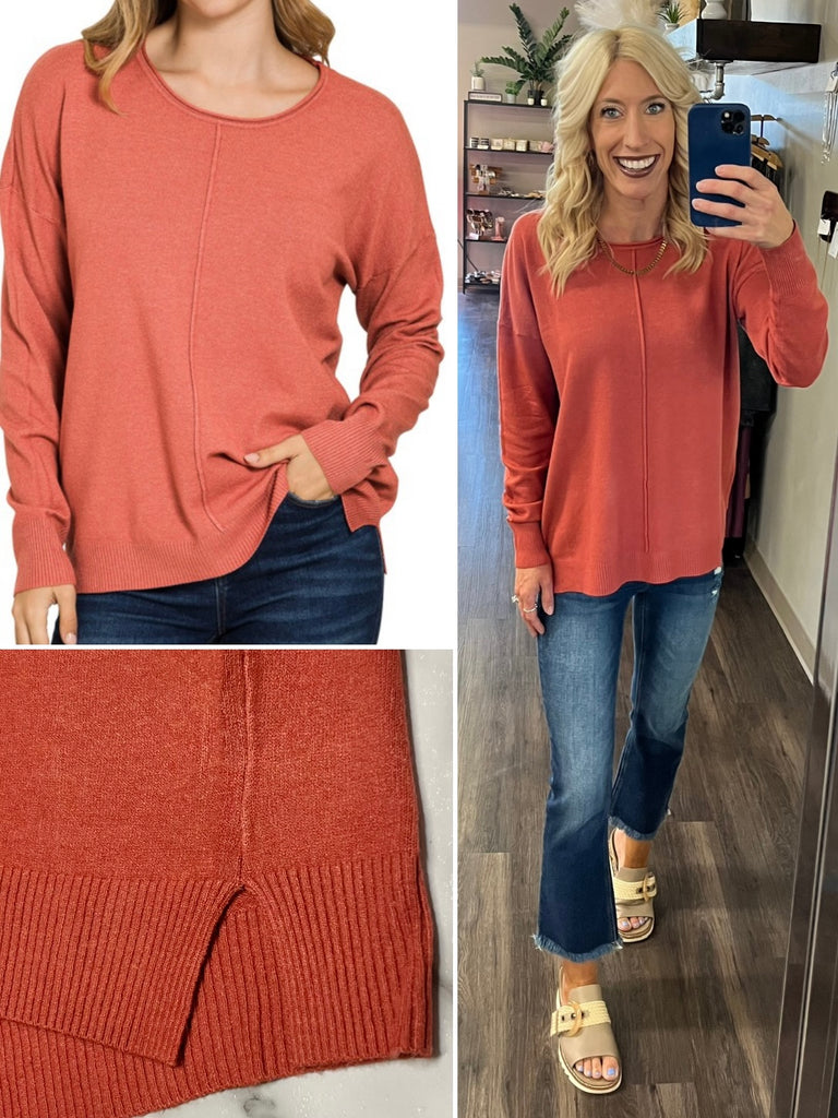 Georgine Center-Seam Center - Rust