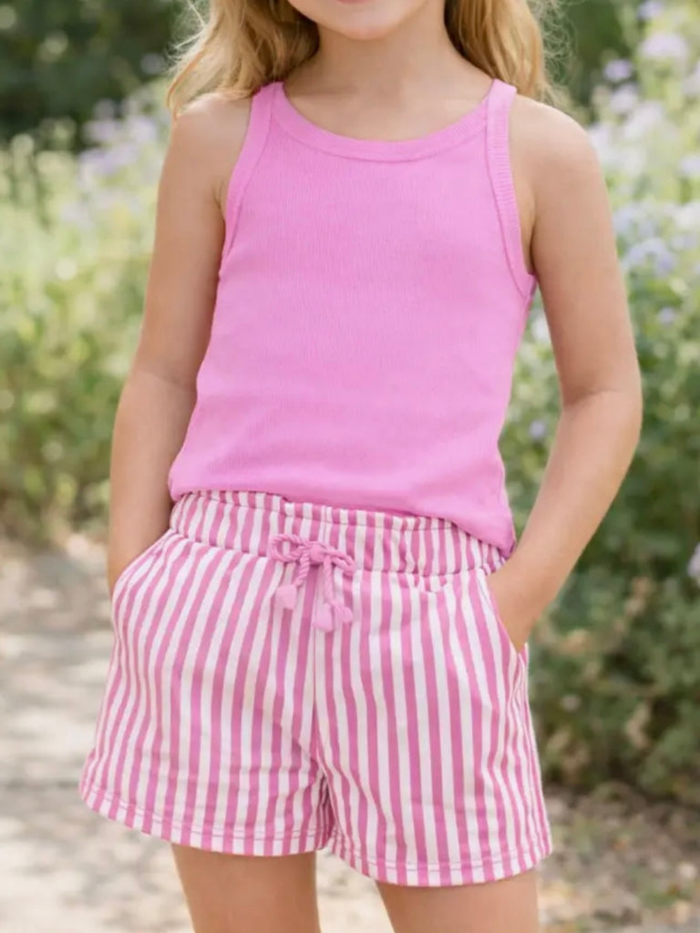 Gretta Stripe Shorts / Tank Set - KIDS
