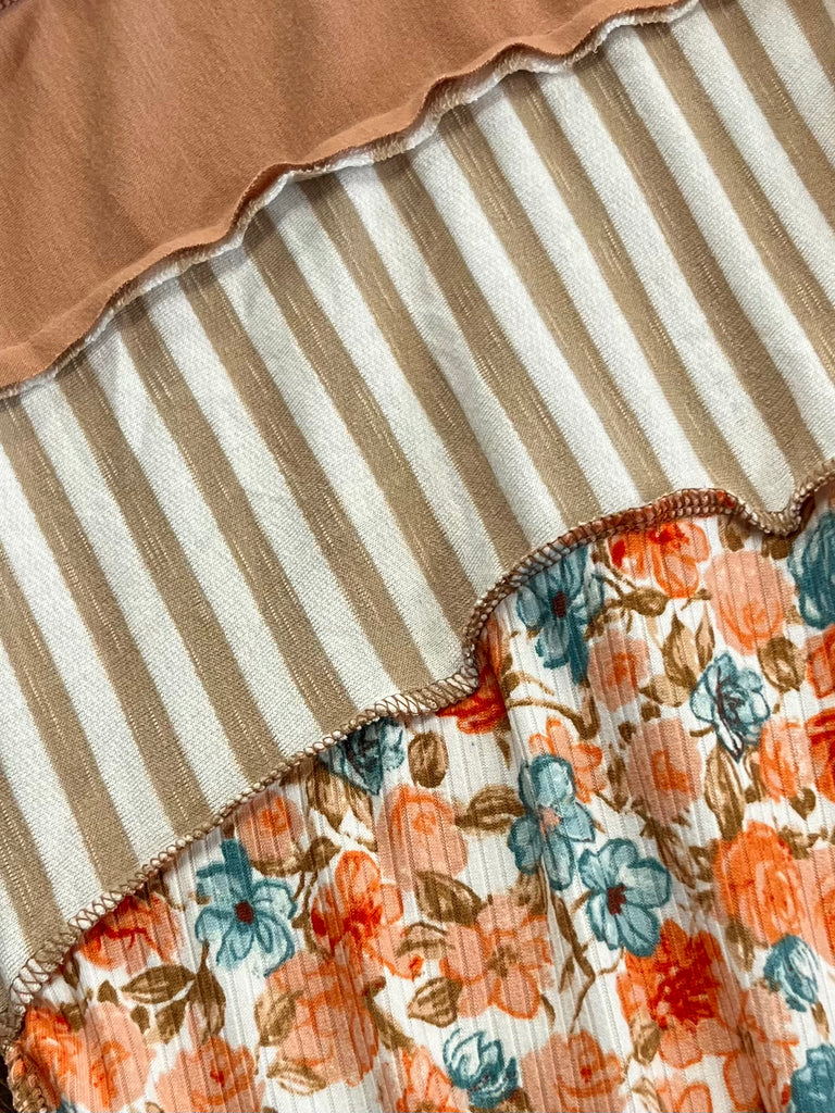 Mavis Flower Blocked Tunic