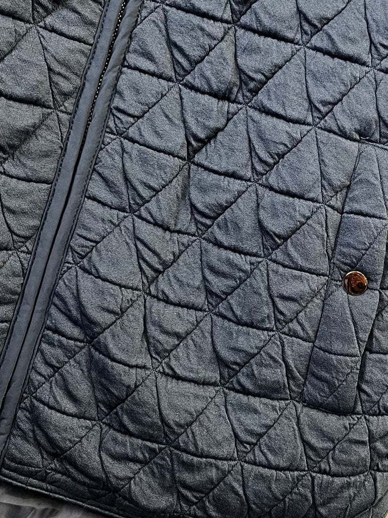 Amy Lightweight Quilted Vest - Slate