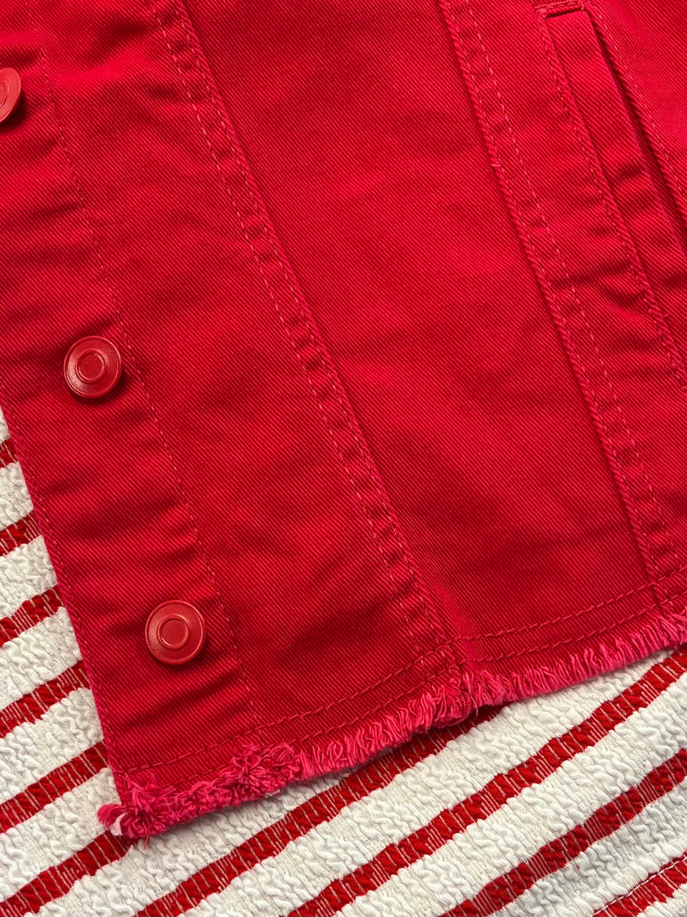 Rose Jean Jacket - Red