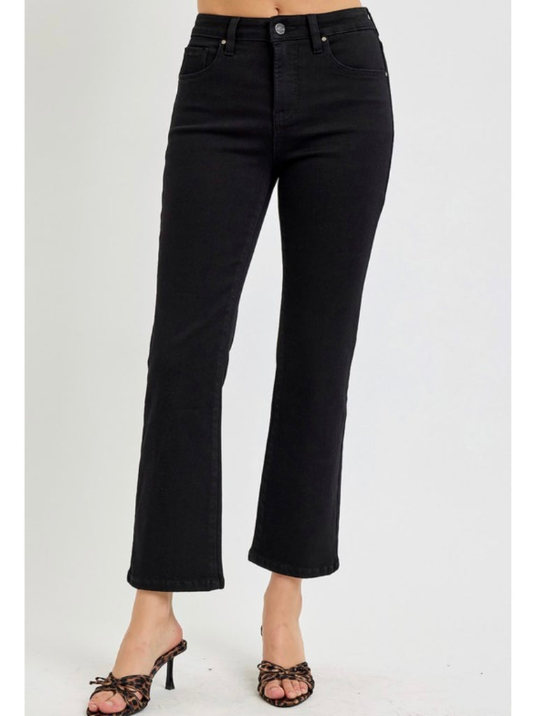 Michelle Black Straight Crops