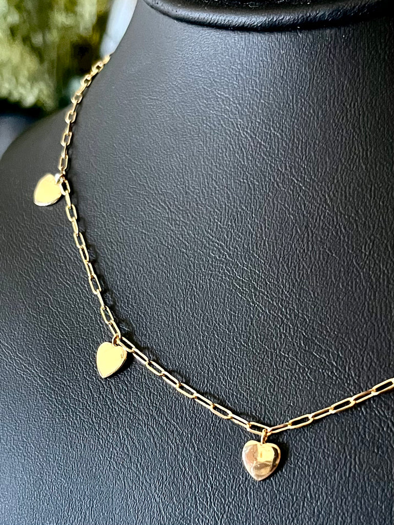 April Heart on a Chain Necklace