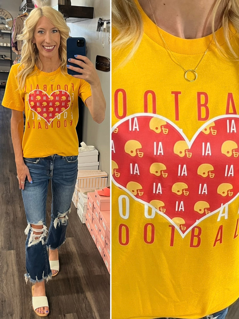 ISU Football Heart Tee