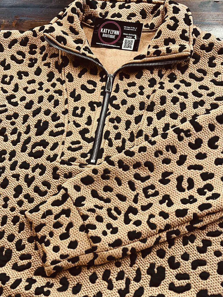 Mitzi Leopard 1/4 Zip
