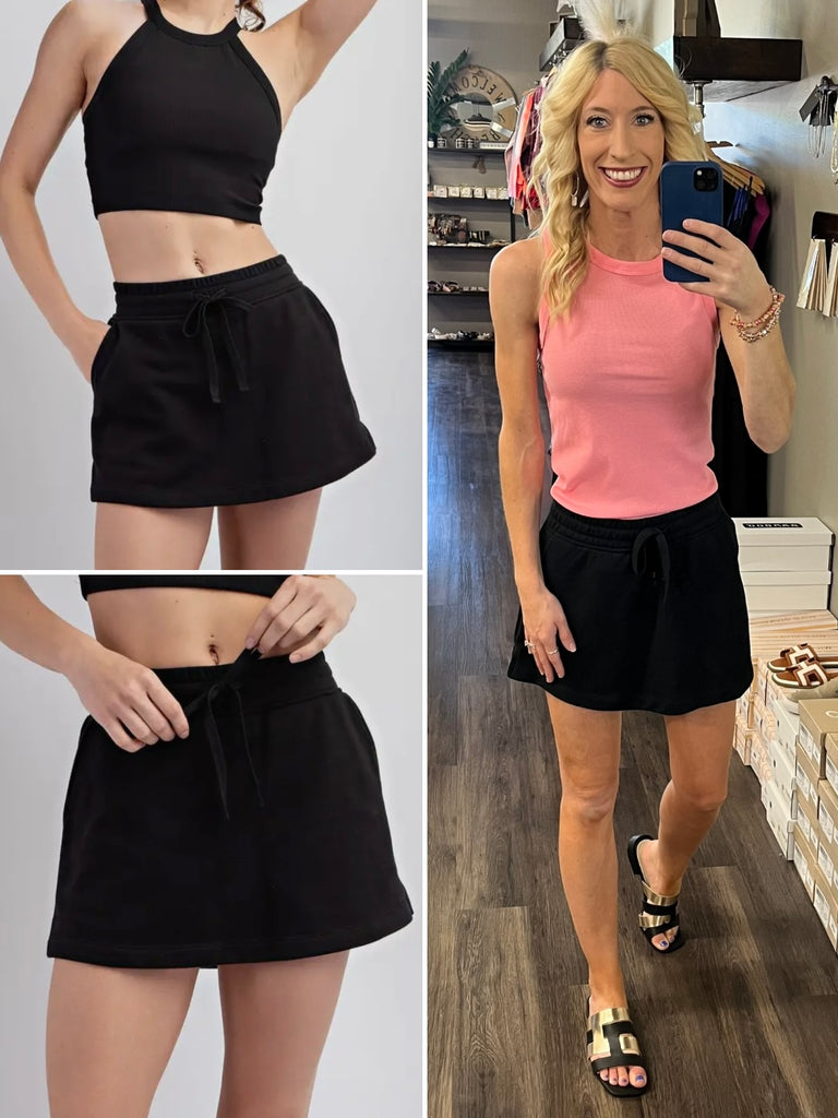 Tasha French Terry Skort