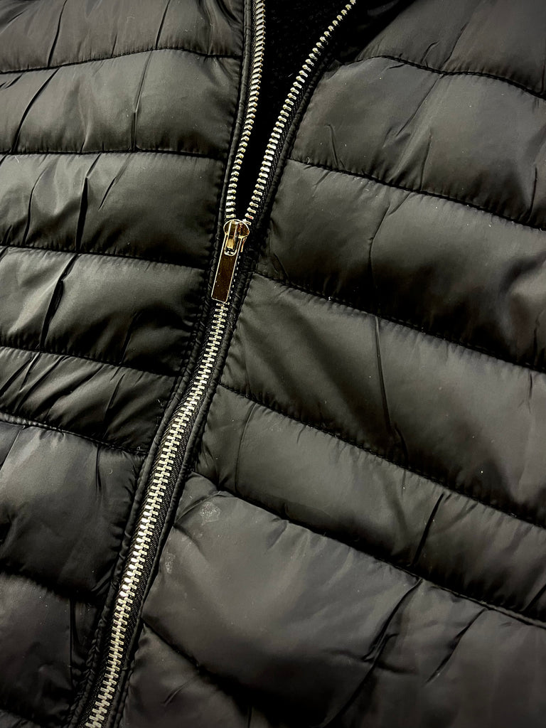 Robyn Long Puffer Vest with Removable Hood