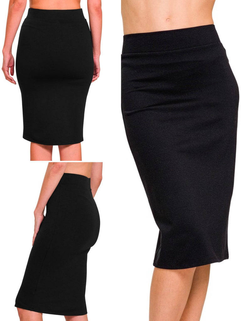 Abbi Ponte Pencil Skirt