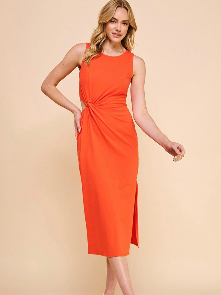 Allie Side Twist Dress with Cut-Out