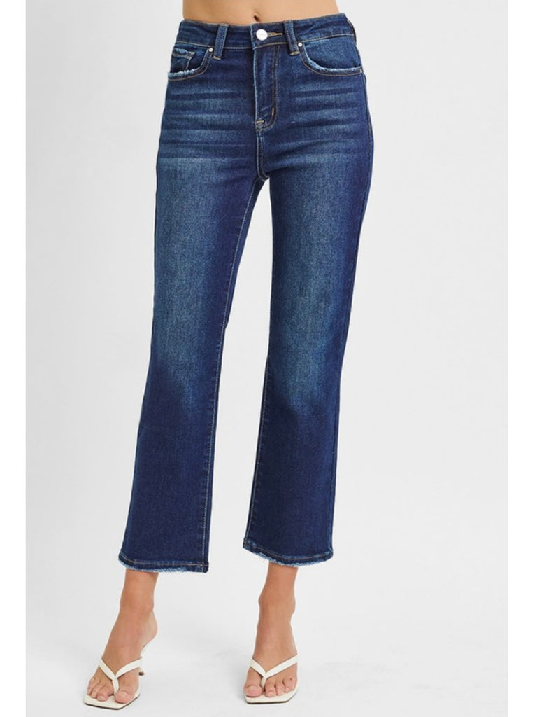 Margo High-Rise Crop Straight Denim