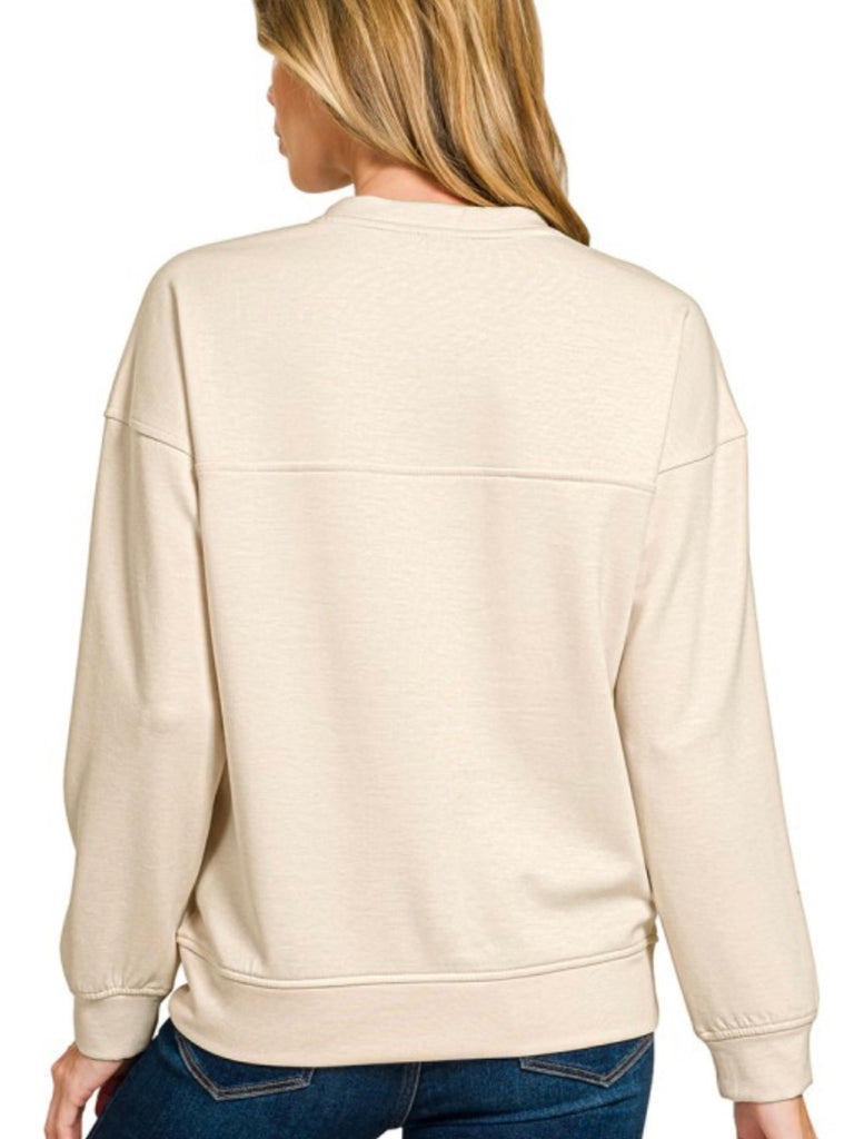 Blair Scuba Crewneck - Heather Taupe