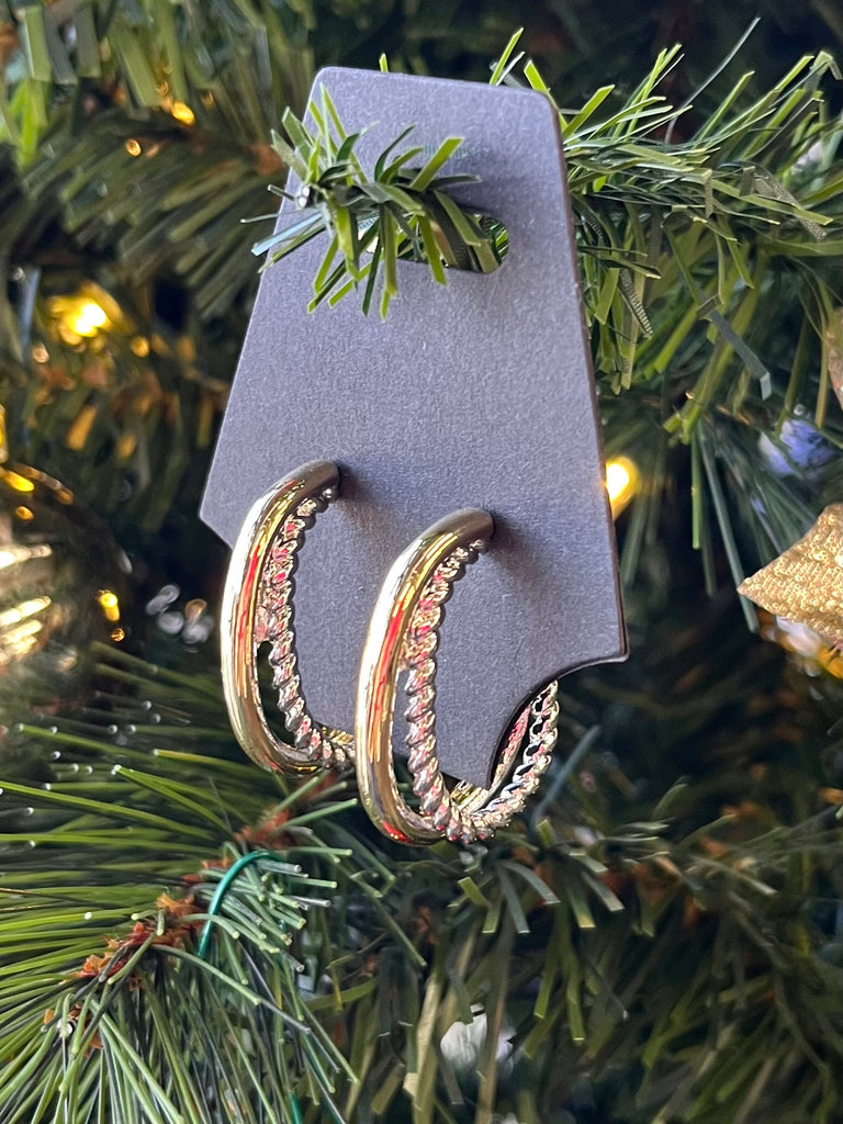 Bridget Gold and Silver Hoops