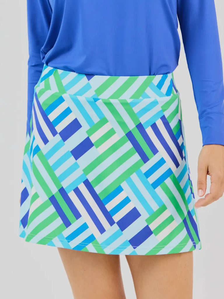 Aspen Skort - Blue/Green Surf