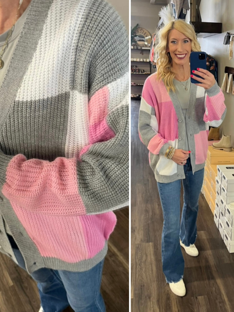 Sandi Color-Block Cardi