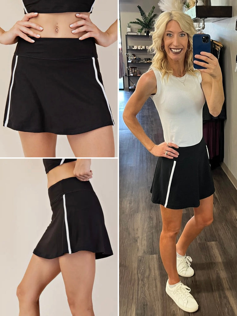 Catrina Butter-Soft Skort - Black
