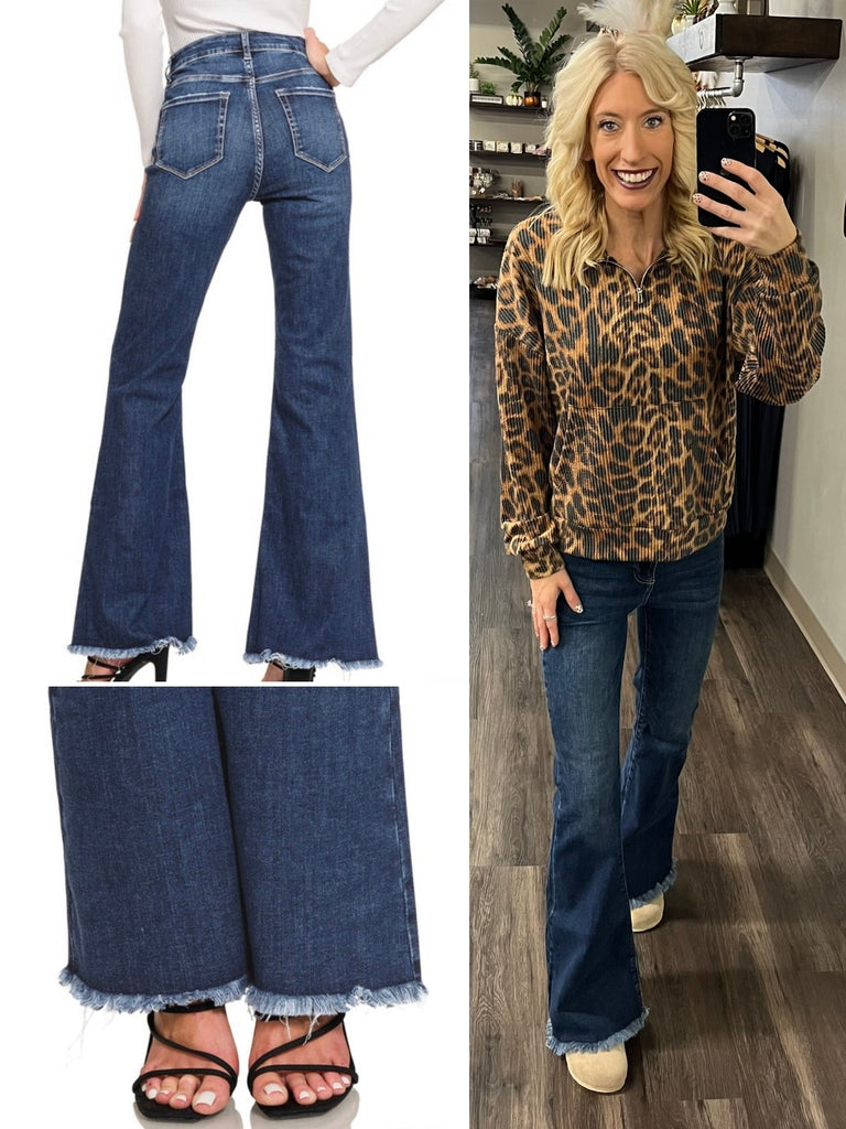 Corbyn Dark Wash Flare Jeans