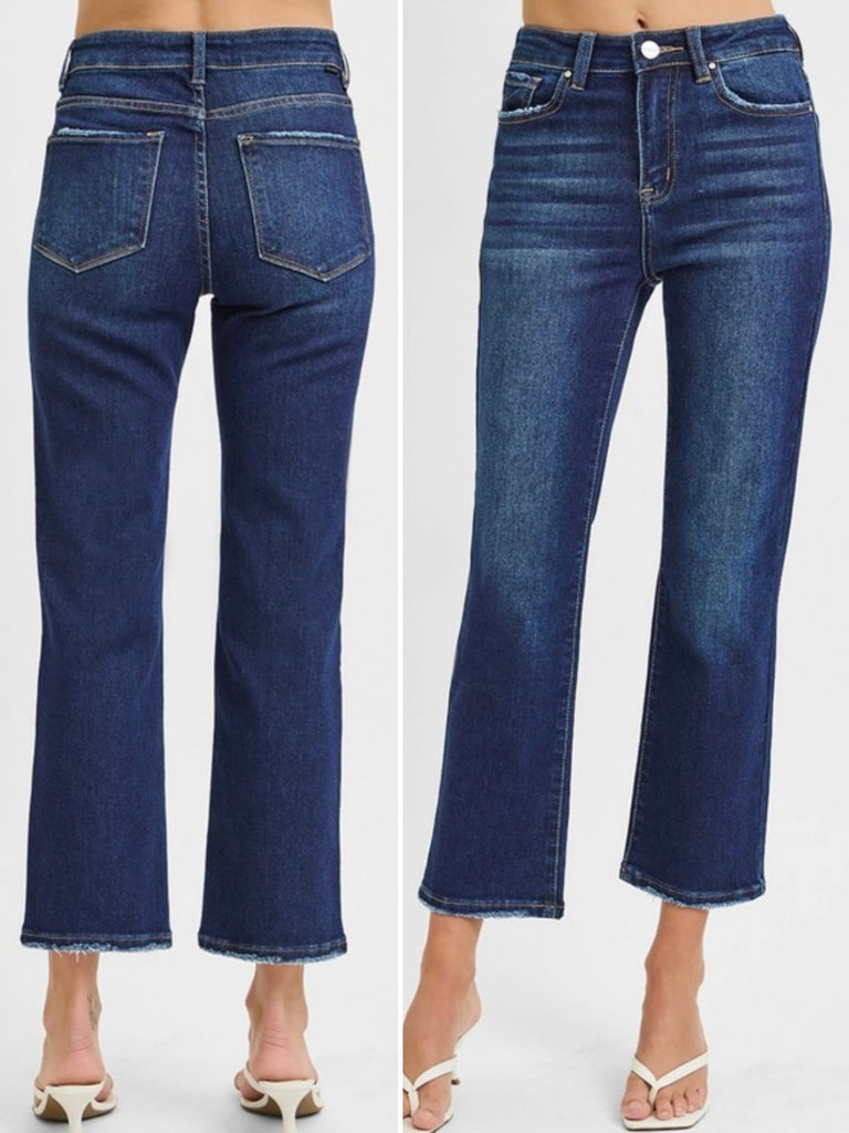 Margo High-Rise Crop Straight Denim