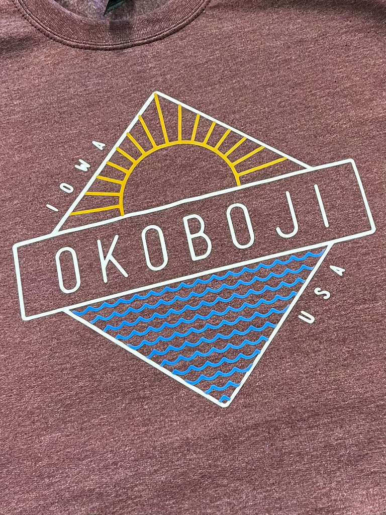 Okoboji Days Crewneck - Heather Plum