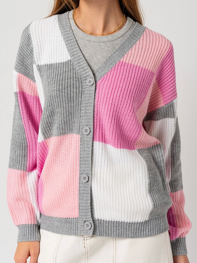 Sandi Color-Block Cardi