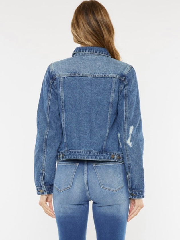 Mindie Mid-Wash Denim Jacket