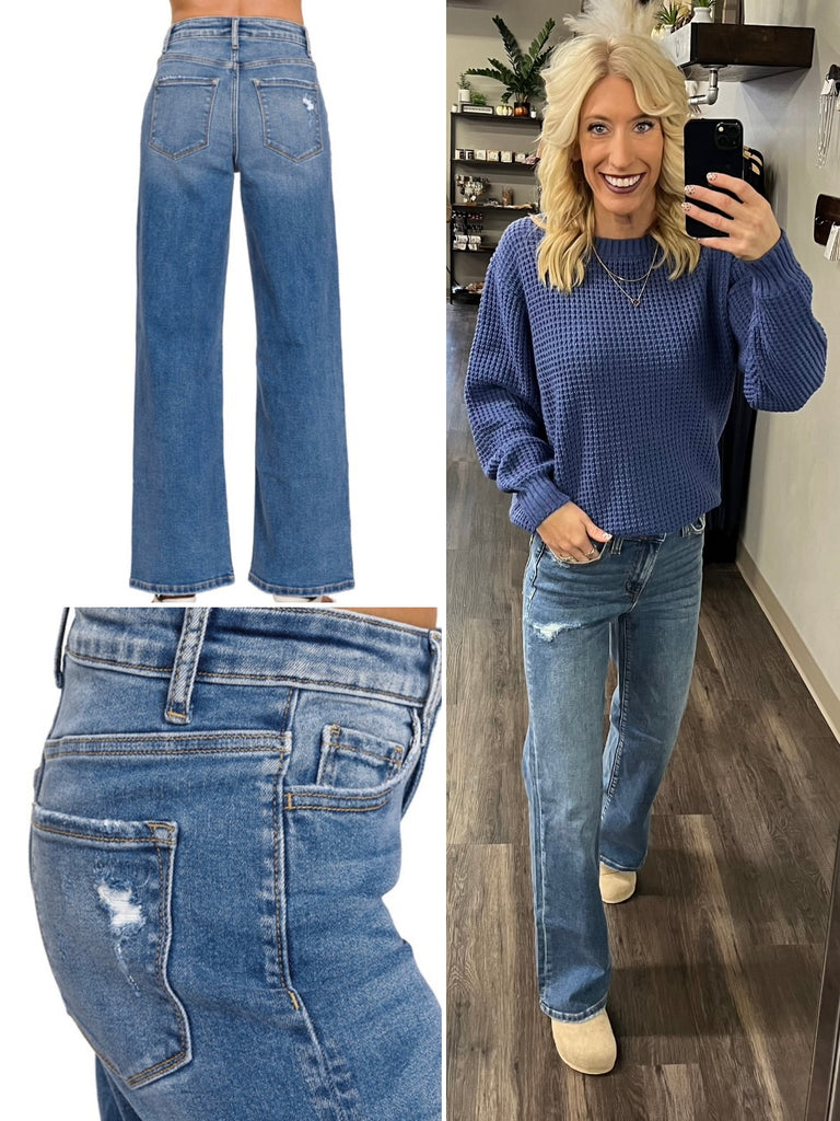 Jennie High-Rise Straight Leg Denim