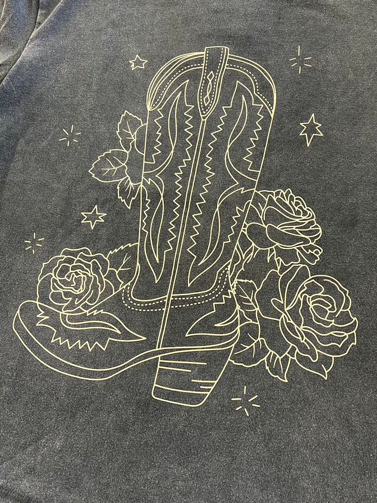 Delilah Western Boot Tee
