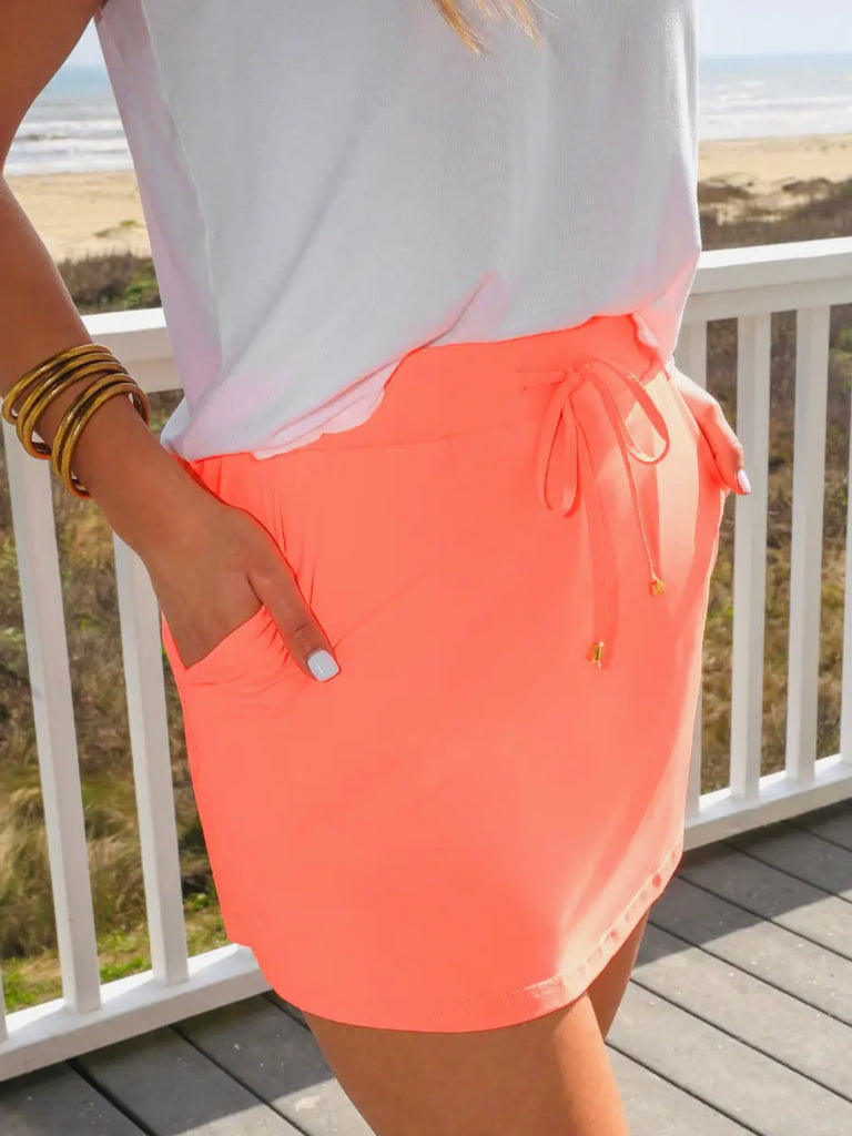 Rori Neon Coral Skort