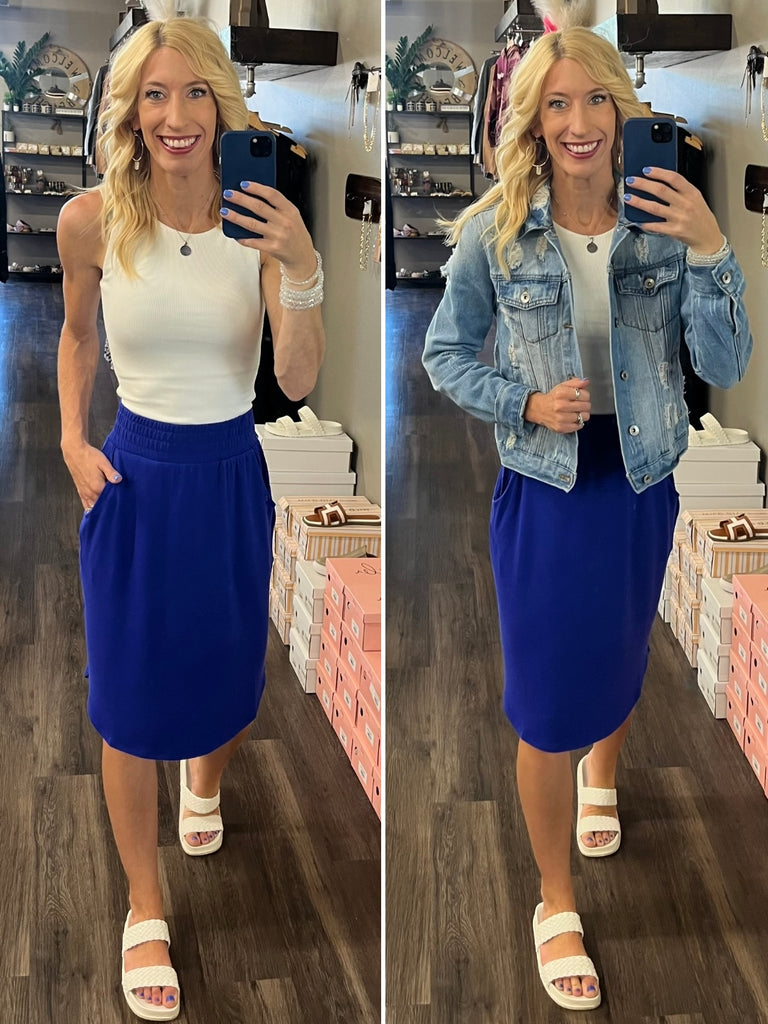 Layna Tulip Hem Skirt