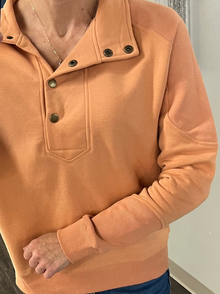 Maddie 1/4 Snap - Apricot