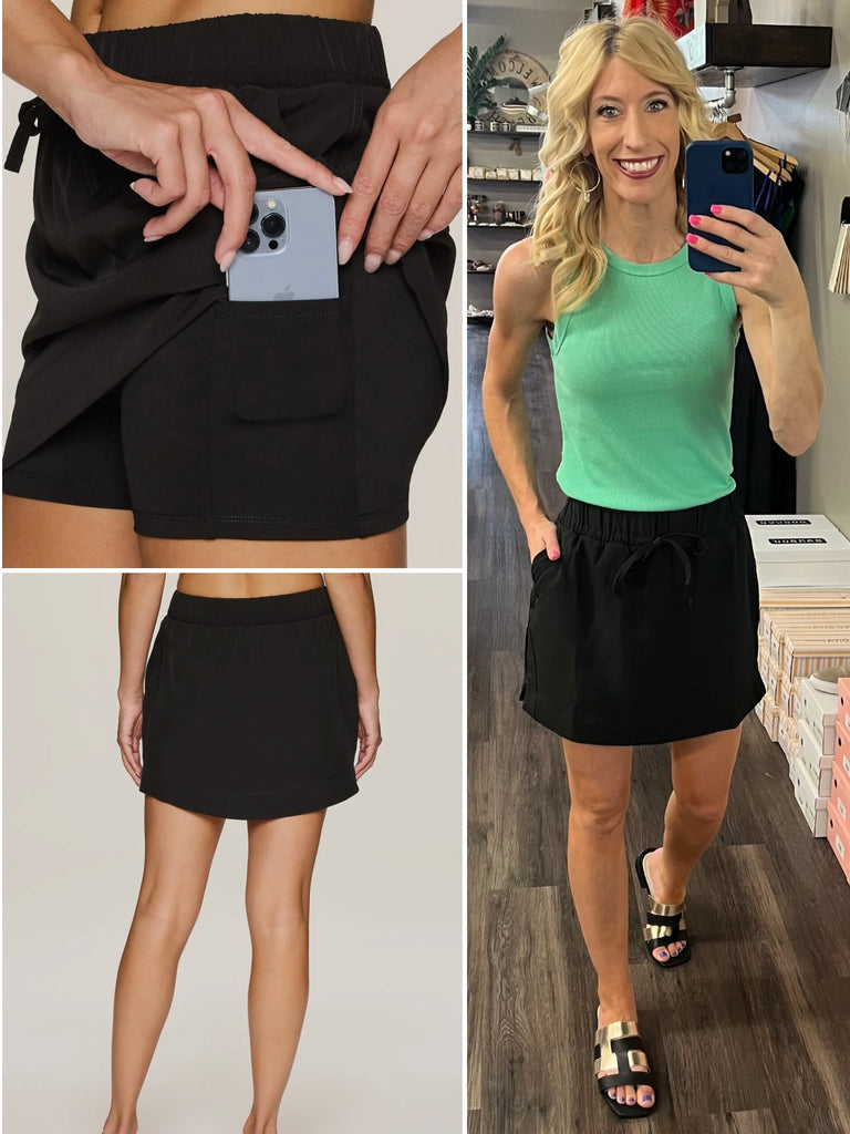 Black Brandie Perfect Skort
