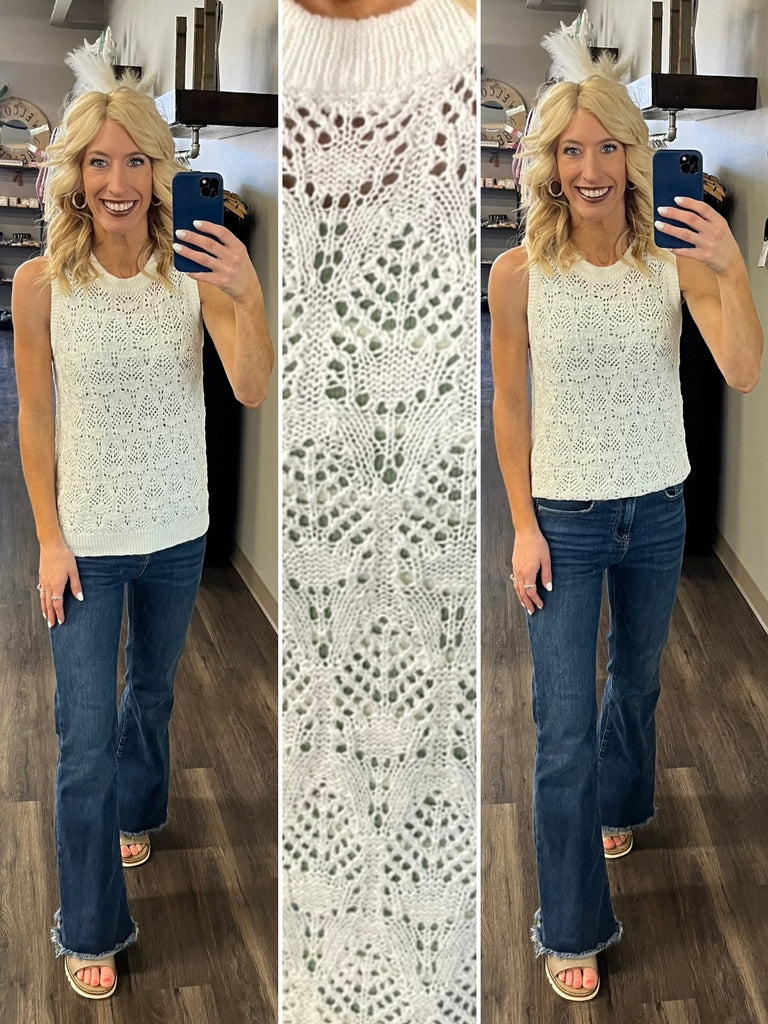 Aspen Lace Knit Tank