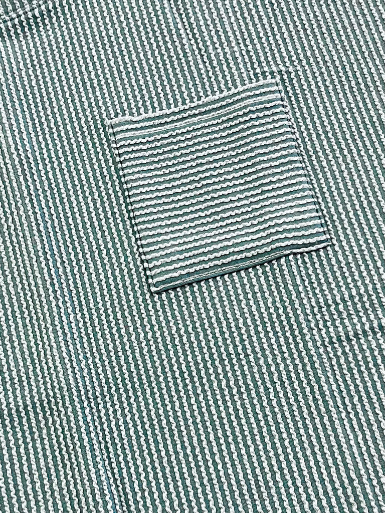 Tess Ribbed Pocket Tee - Teal