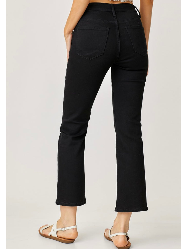 Sonya Mid Rise Bootcut Crop