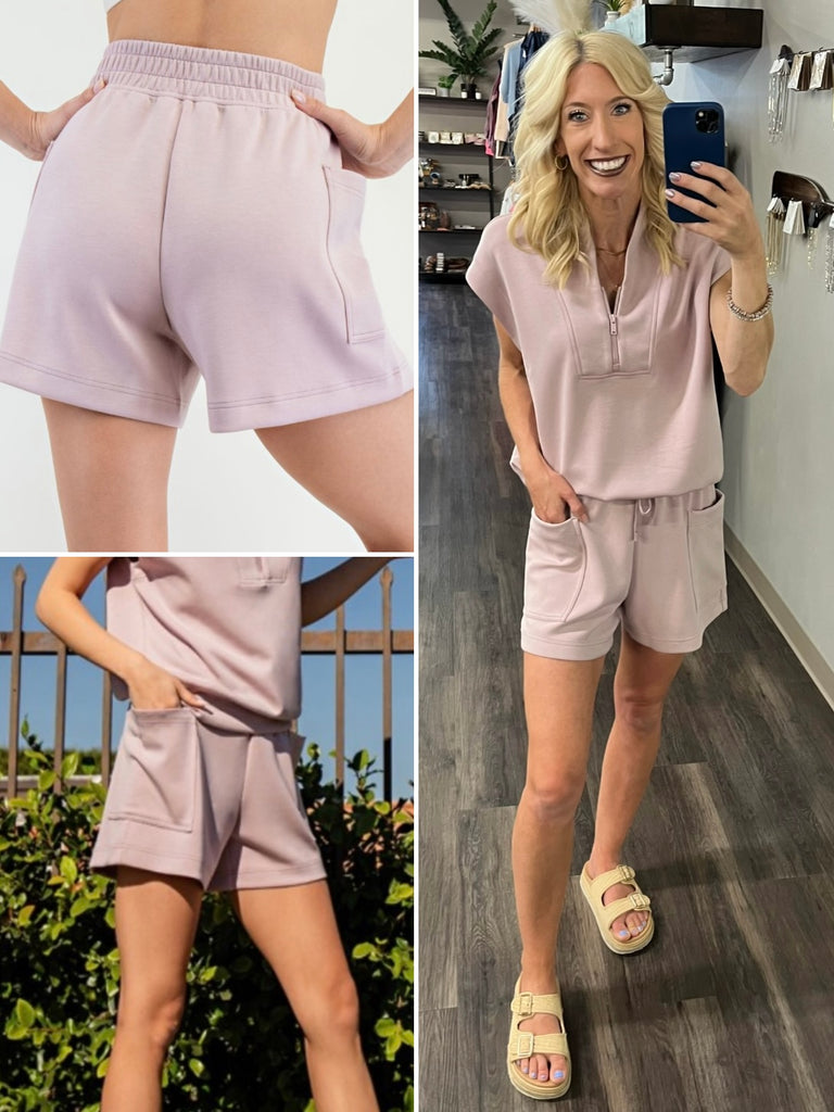 Onica Light Mauve Shorts