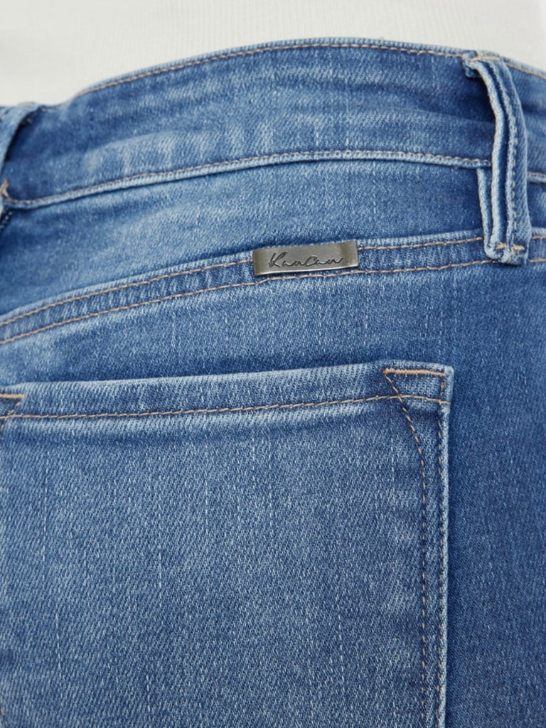 Mandie Mid-Rise Button Shorts