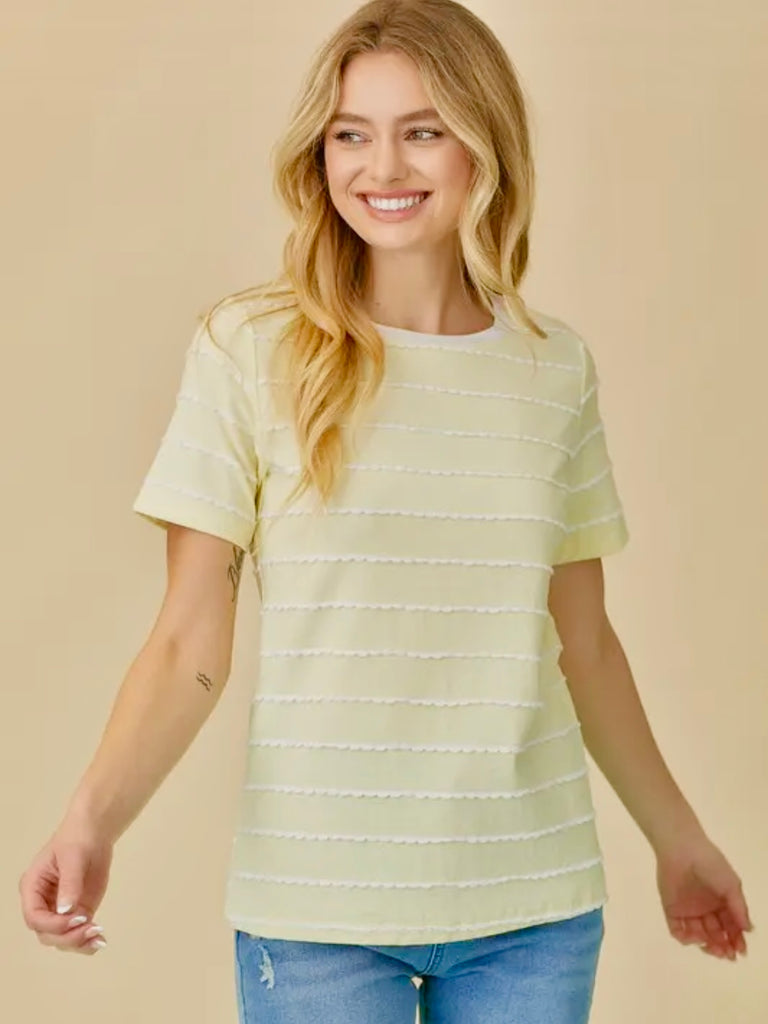 Peyton Yellow Lace Shirt