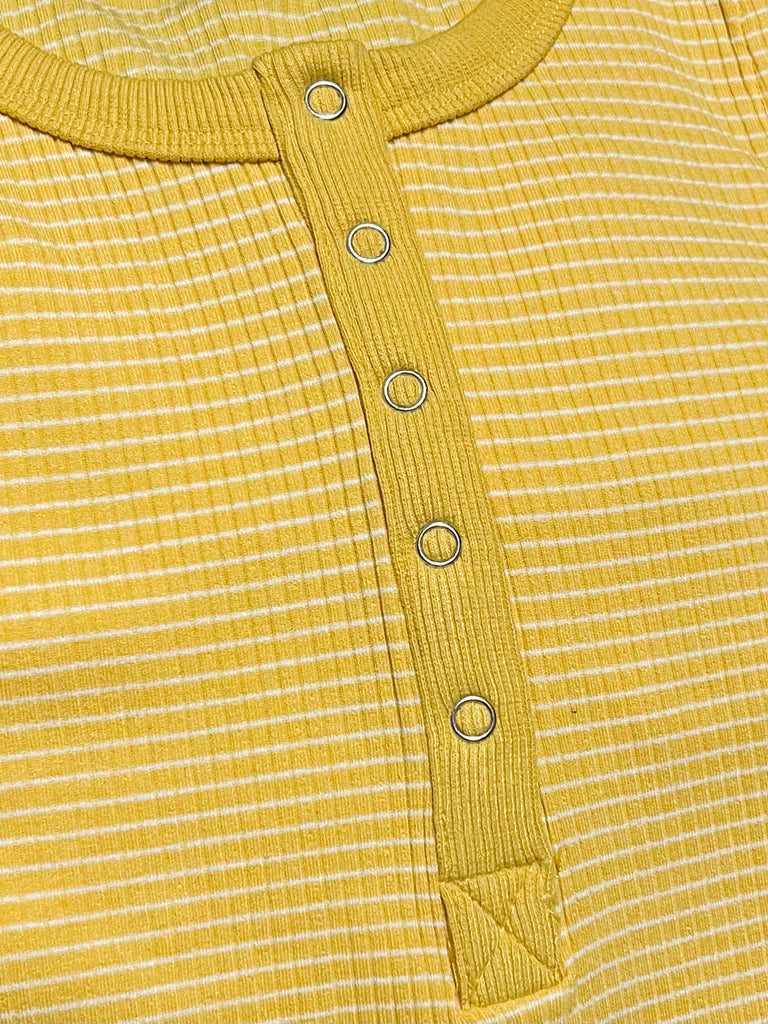 Aby Striped Tank - Gold/White